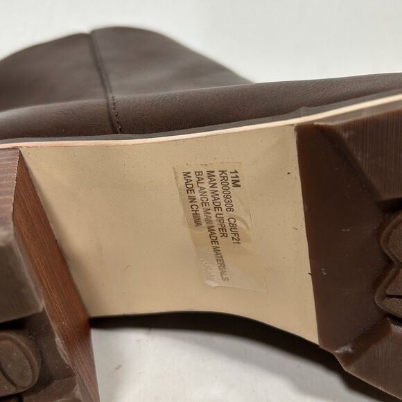 Kork's Boots Booties Size 11 Brown Block Heel New Classic Traditional Preppy - Picture 9 of 9